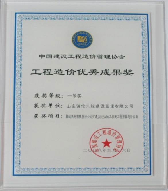 聊城热电有限k体育(中国)2×135MW发电机组扩建工程结算服务